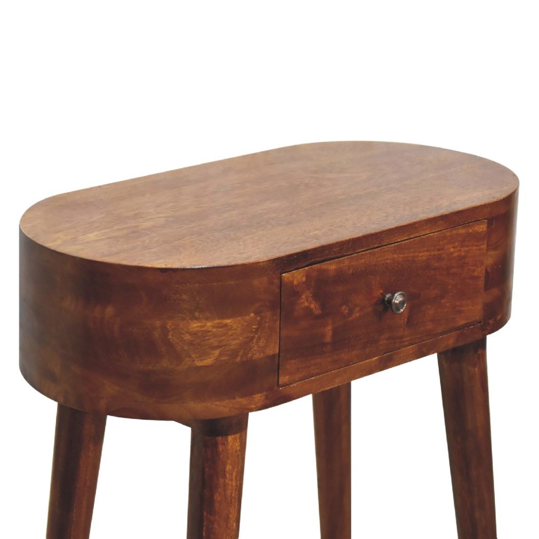 Mini Albion Console Table | Chestnut Finish | Compact Hallway Design