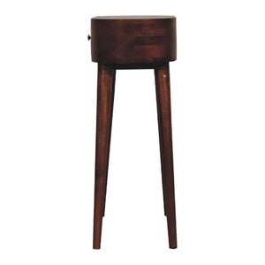 Mini Albion Console Table | Chestnut Finish | Compact Hallway Design