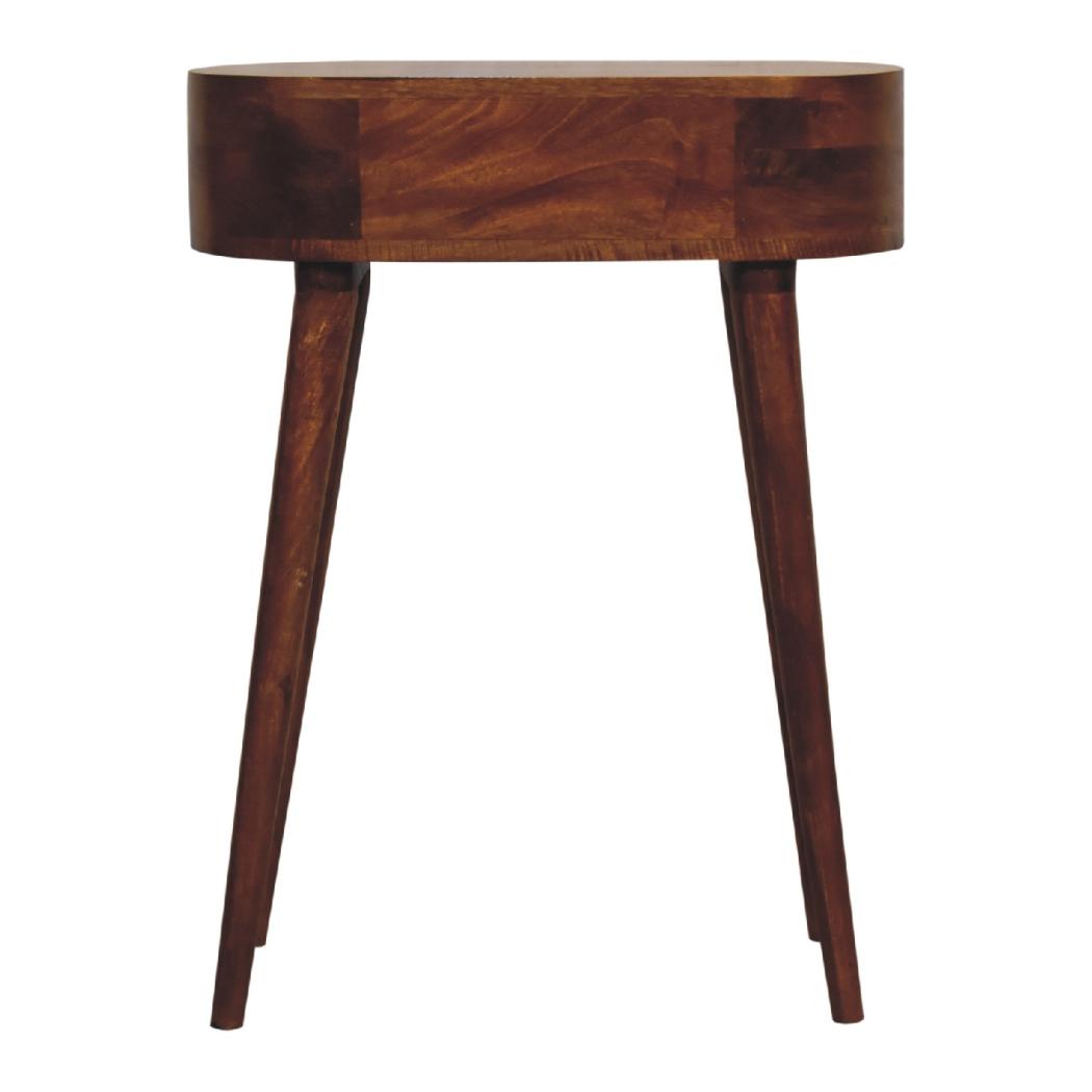 Mini Albion Console Table | Chestnut Finish | Compact Hallway Design