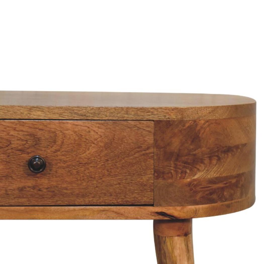 Mini Albion Console Table | Oak Finish | Compact Hallway Design