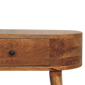 Mini Albion Console Table | Oak Finish | Compact Hallway Design