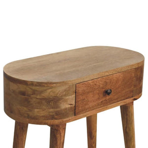 Mini Albion Console Table | Oak Finish | Compact Hallway Design