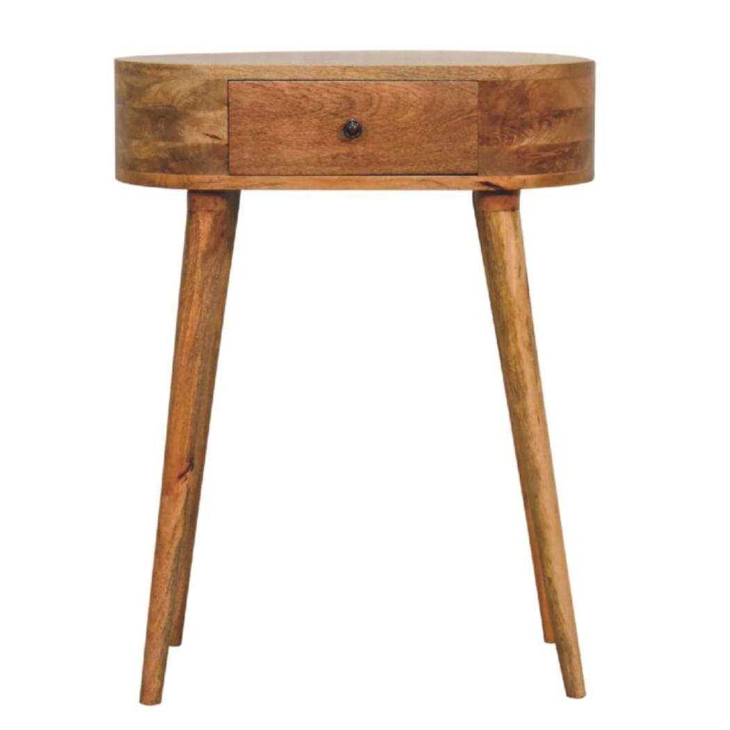 Mini Albion Console Table | Oak Finish | Compact Hallway Design
