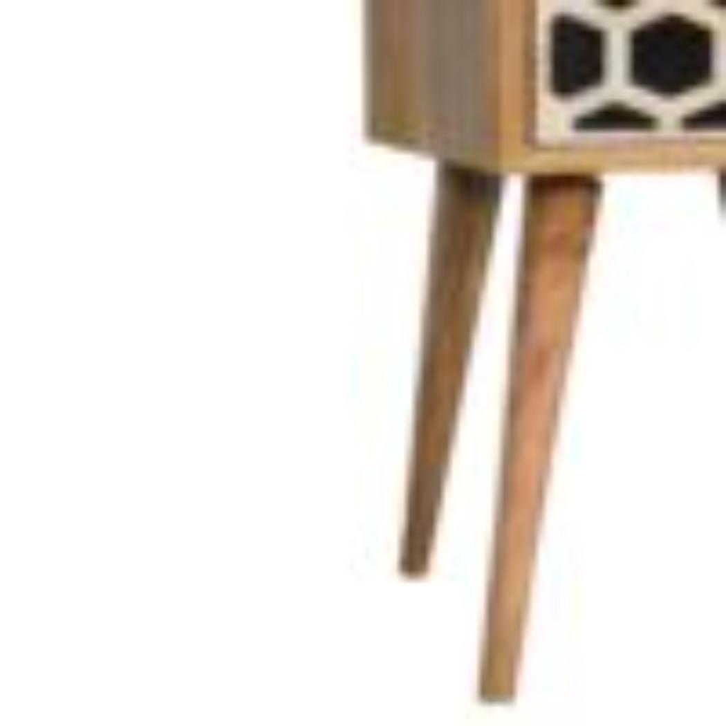 Mini Bone Inlay 2-Drawer Bedside | 2 Drawers | Handcrafted Storage