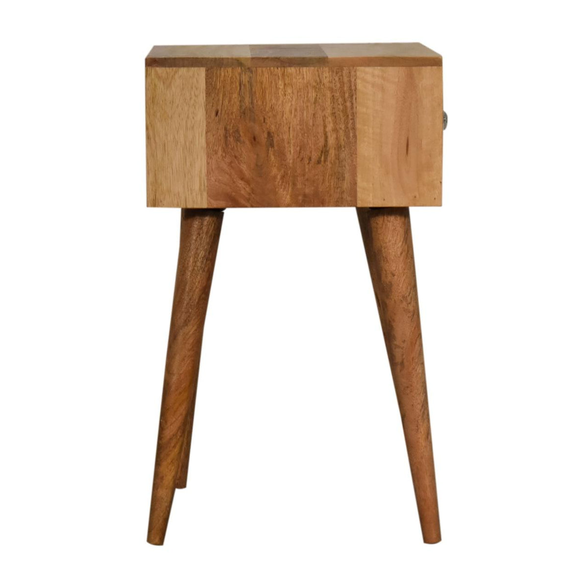 Mini Bone Inlay Bedside Table | Handcrafted Pattern | Compact Bedroom Storage