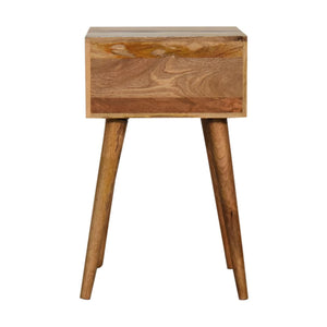 Mini Bone Inlay Bedside Table | Handcrafted Pattern | Compact Bedroom Storage