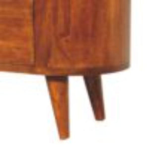 Mini Cabinet | Chestnut Finish | Compact Storage