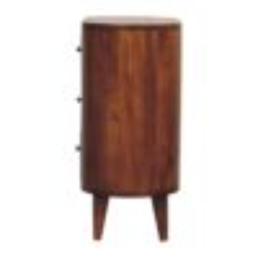 Mini Cabinet | Chestnut Finish | Compact Storage