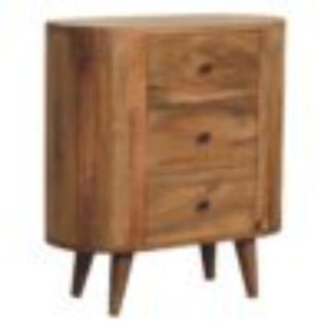 Mini Cabinet | Oak Finish | Compact Storage