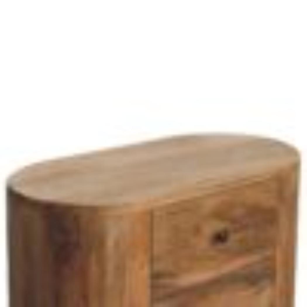 Mini Cabinet | Oak Finish | Compact Storage