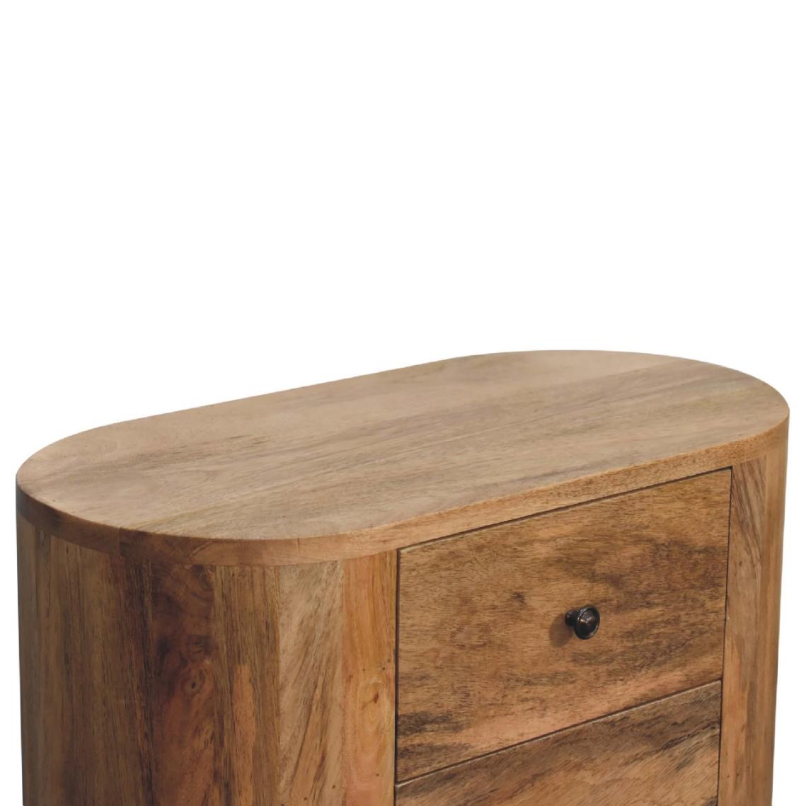 Mini Cabinet | Oak Finish | Compact Storage