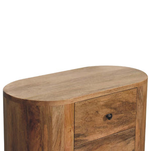 Mini Cabinet | Oak Finish | Compact Storage