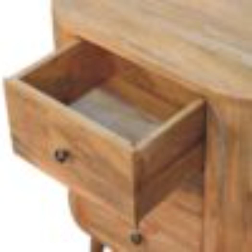 Mini Cabinet | Oak Finish | Compact Storage