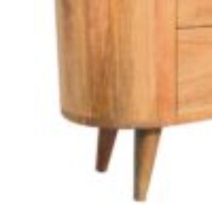 Mini Cabinet | Oak Finish | Compact Storage