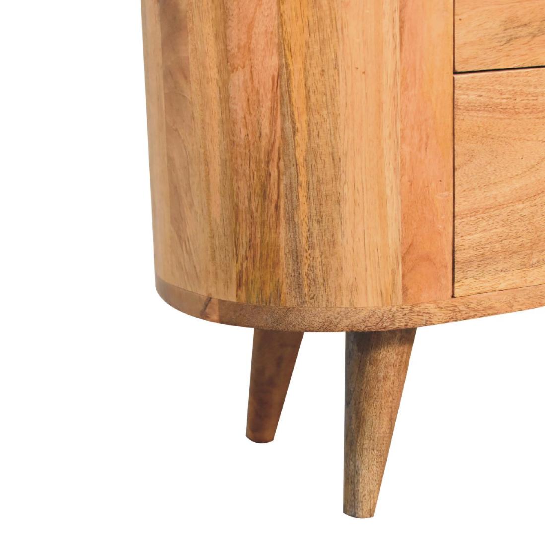 Mini Cabinet | Oak Finish | Compact Storage