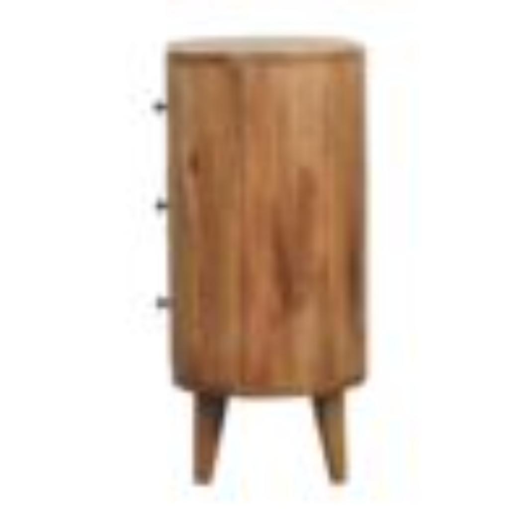 Mini Cabinet | Oak Finish | Compact Storage