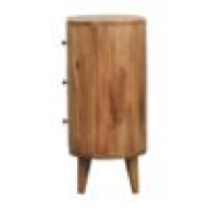 Mini Cabinet | Oak Finish | Compact Storage