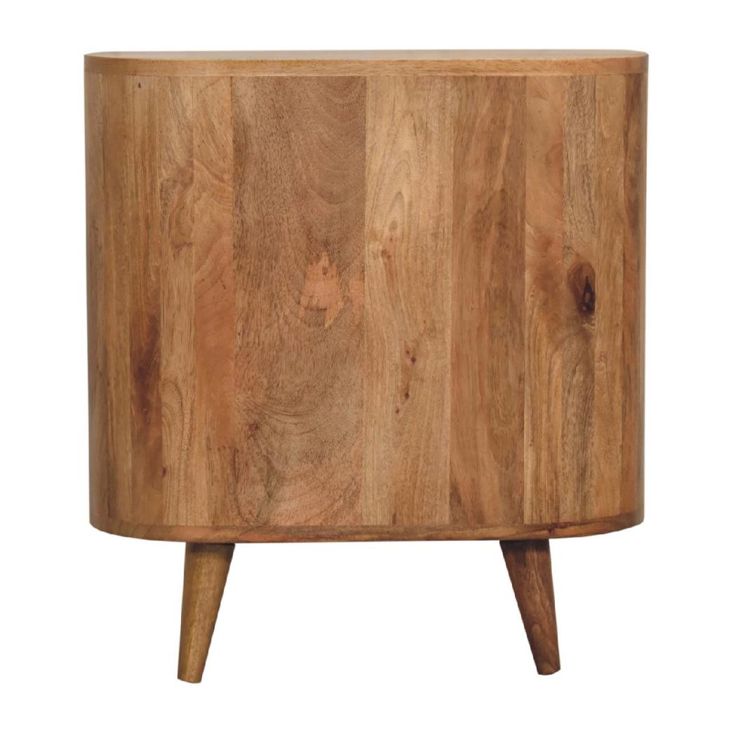 Mini Cabinet | Oak Finish | Compact Storage