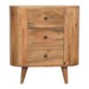Mini Cabinet | Oak Finish | Compact Storage
