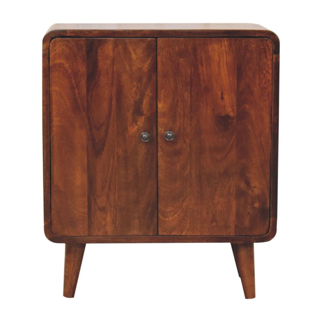 Mini Classic Cabinet | Chestnut Finish | Compact Storage