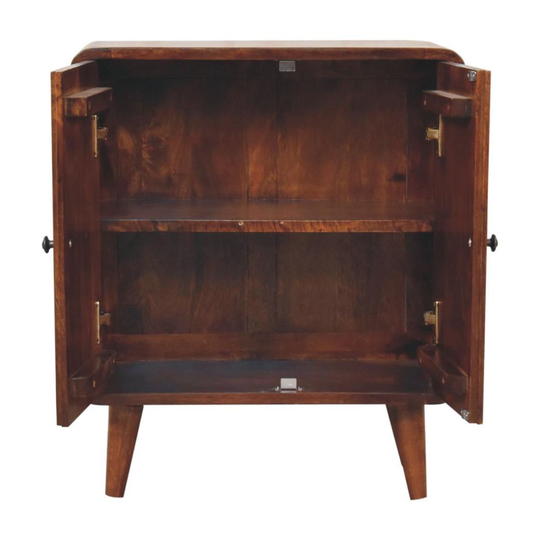 Mini Classic Cabinet | Chestnut Finish | Compact Storage