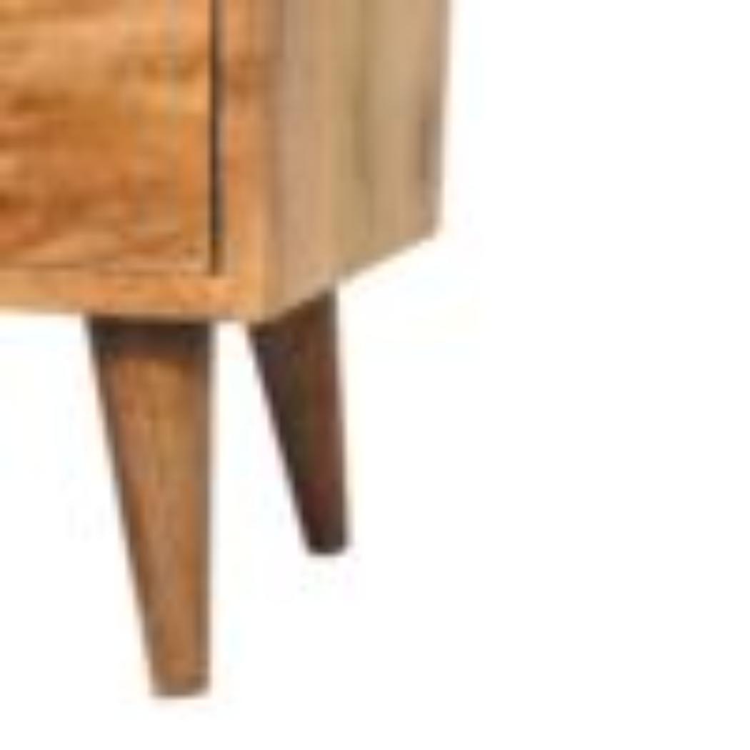 Mini Classic Open Bedside Table | Oak Finish | Open Shelf Storage
