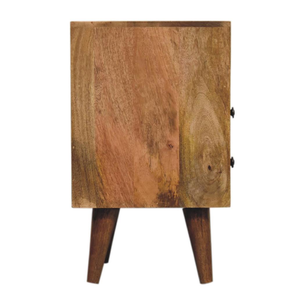 Mini Classic Open Bedside Table | Oak Finish | Open Shelf Storage