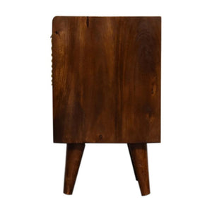 Mini Manila Gold Bedside Table | Solid Mango Wood | 1 Drawer
