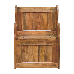 Mini Monks Bench | Compact Storage Seating | Country-Inspired Design