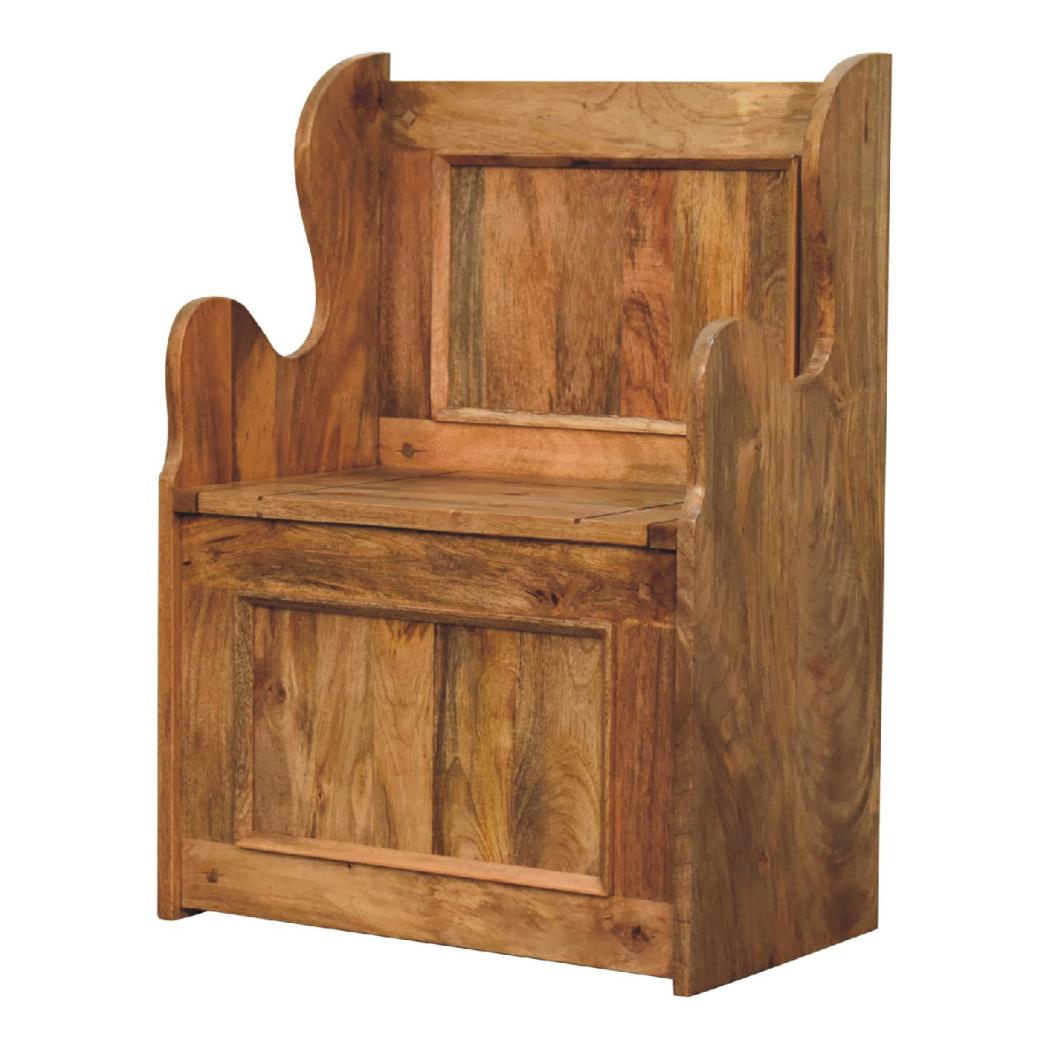 Mini Monks Bench | Compact Storage Seating | Country-Inspired Design