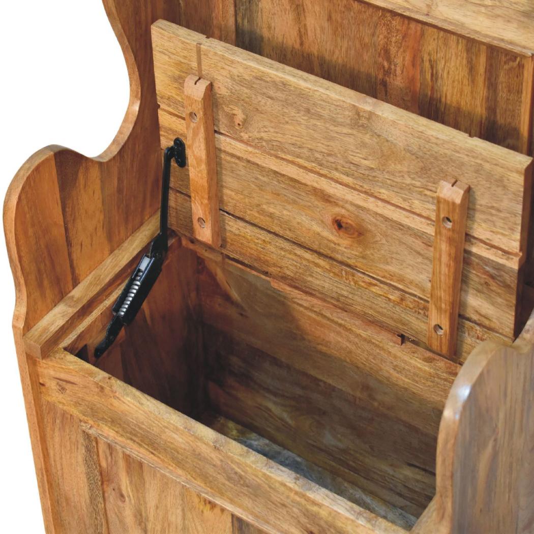 Mini Monks Bench | Compact Storage Seating | Country-Inspired Design