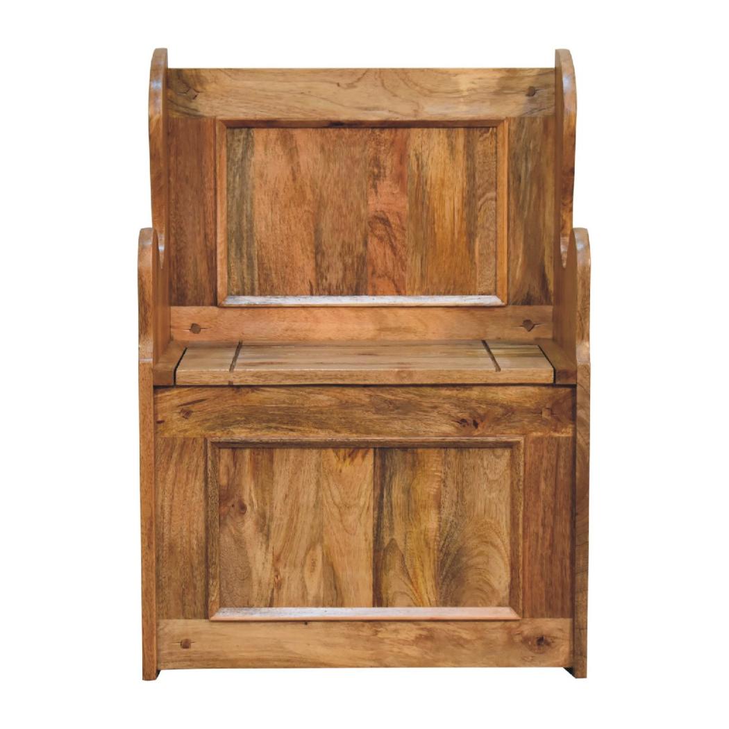 Mini Monks Bench | Compact Storage Seating | Country-Inspired Design