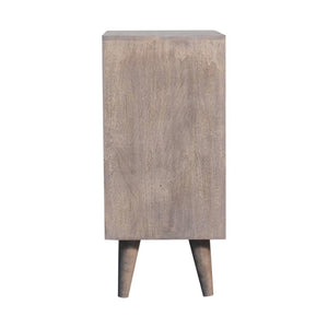 Mini Pineapple-Carved Cabinet | Stone Finish | Compact Storage