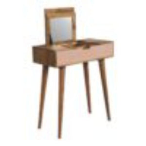 Mini Pink Dressing Table | Painted Detail | Compact Vanity Storage
