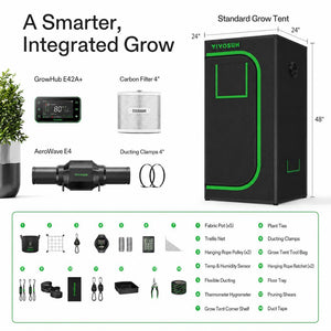 Mini Smart Indoor Grow Tent Kit | 2x2 ft | 100W Full Spectrum LED