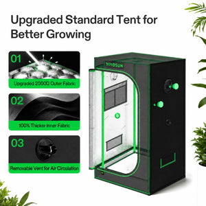 Mini Smart Indoor Grow Tent Kit | 2x2 ft | 100W Full Spectrum LED
