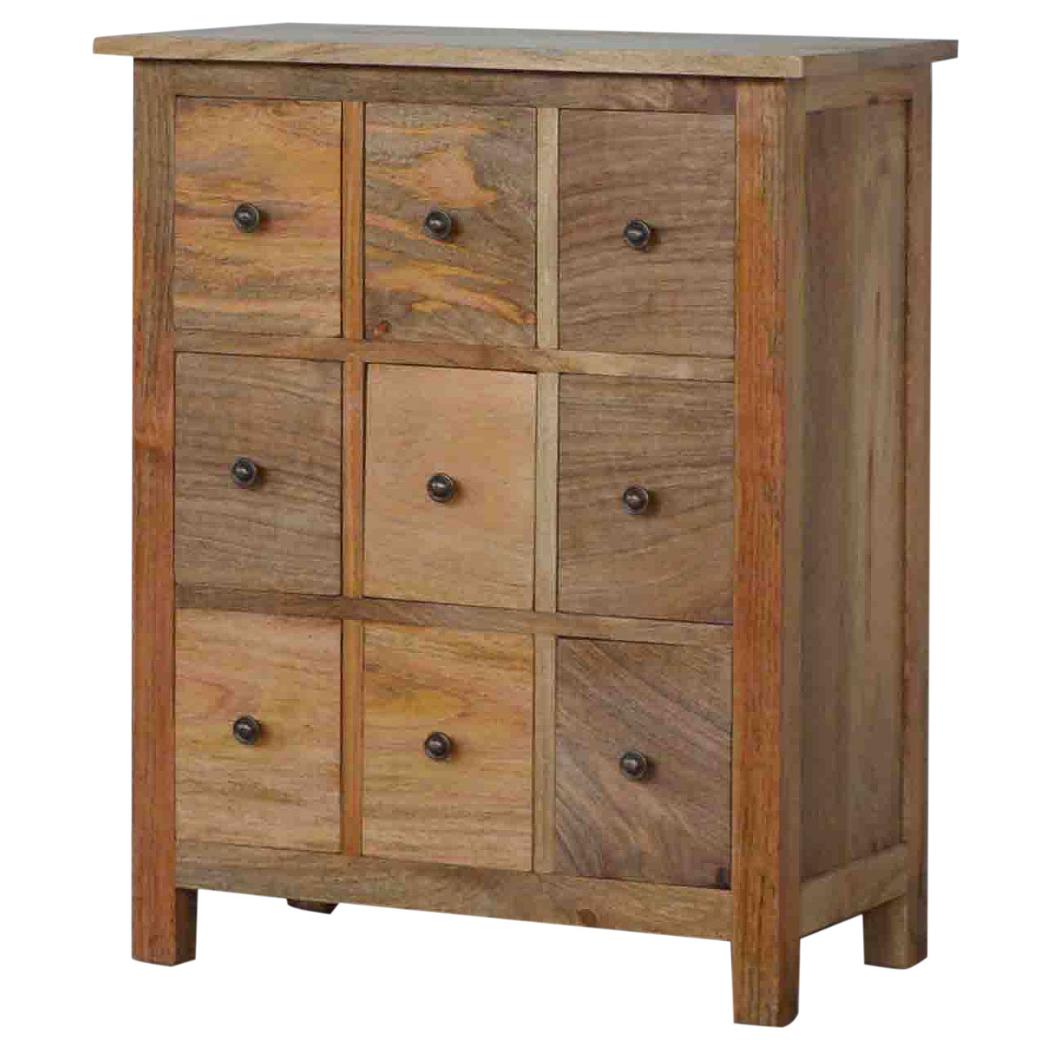 Mini Storage Cabinet | 9 Drawer Organiser | Compact Multi-Drawer Chest