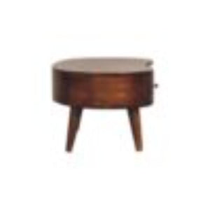 Mini Wave Coffee Table | Chestnut Finish | Sculptural Living Room Design