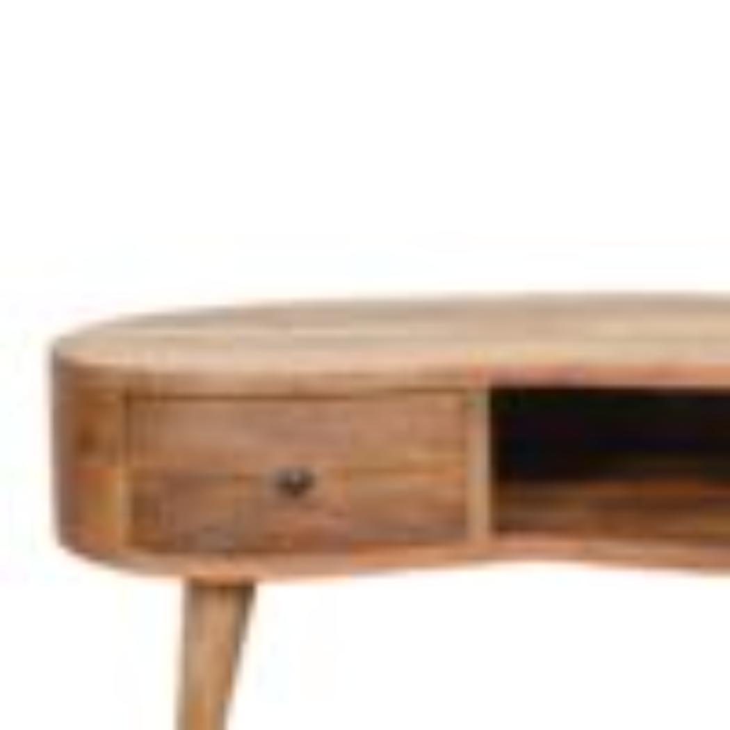 Mini Wave Coffee Table | Oak Finish | Sculptural Living Room Design
