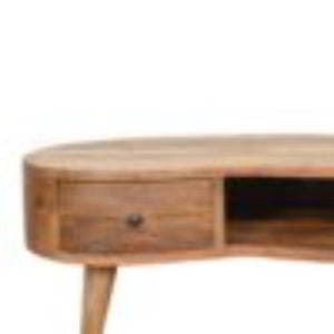 Mini Wave Coffee Table | Oak Finish | Sculptural Living Room Design