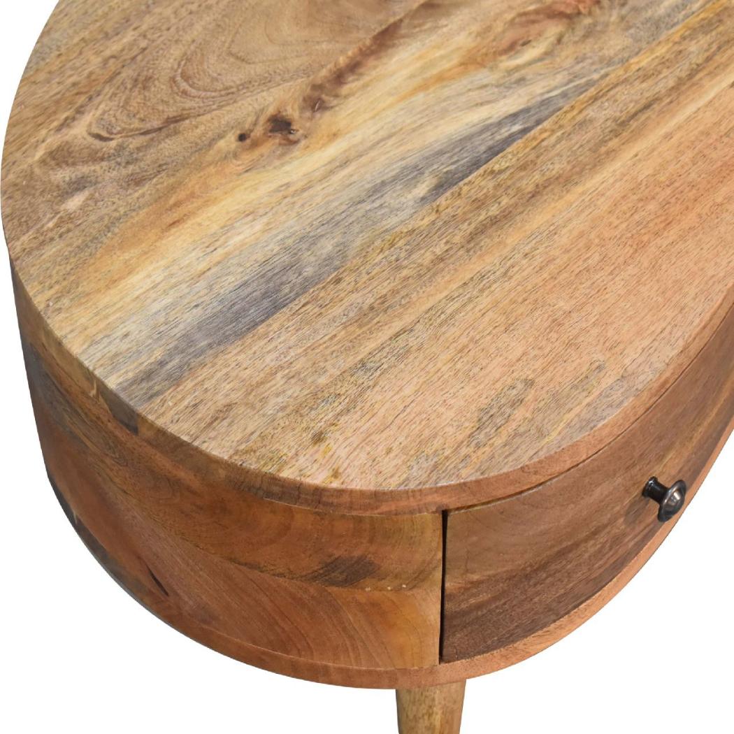 Mini Wave Coffee Table | Oak Finish | Sculptural Living Room Design