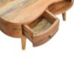 Mini Wave Coffee Table | Oak Finish | Sculptural Living Room Design