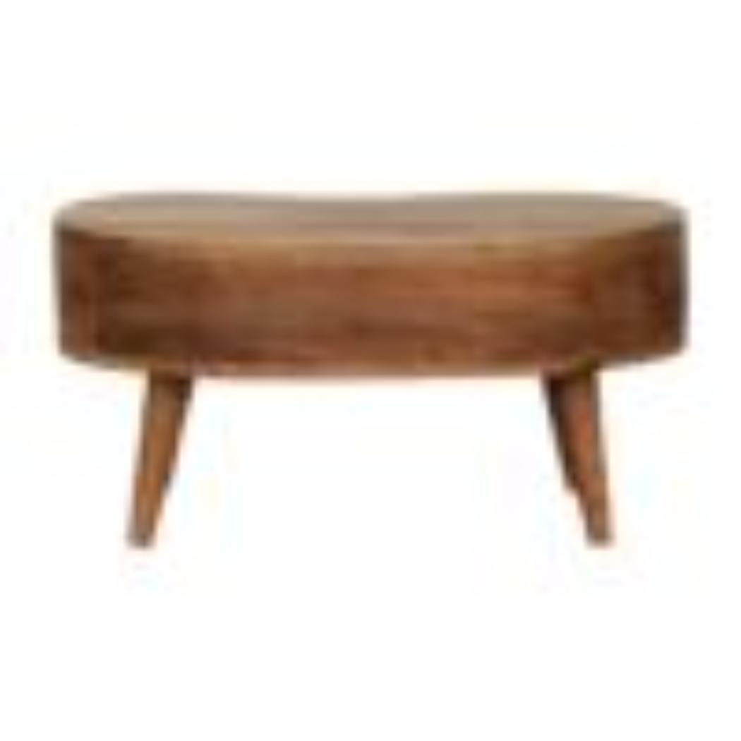 Mini Wave Coffee Table | Oak Finish | Sculptural Living Room Design