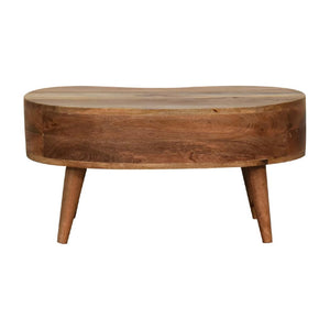 Mini Wave Coffee Table | Oak Finish | Sculptural Living Room Design
