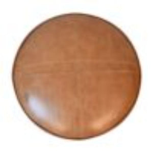 Mixed Durrie & Leather Footstool | Textured Upholstery | Artisan Accent Seating