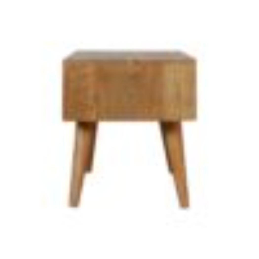 Mixed Finish Coffee Table | Solid Mango Wood | Handcrafted Pattern | Living Room Centrepiece