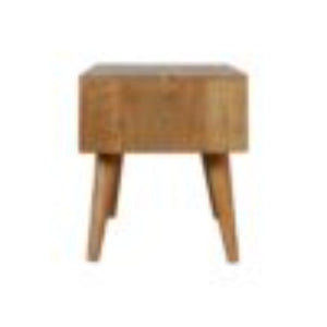Mixed Finish Coffee Table | Solid Mango Wood | Handcrafted Pattern | Living Room Centrepiece