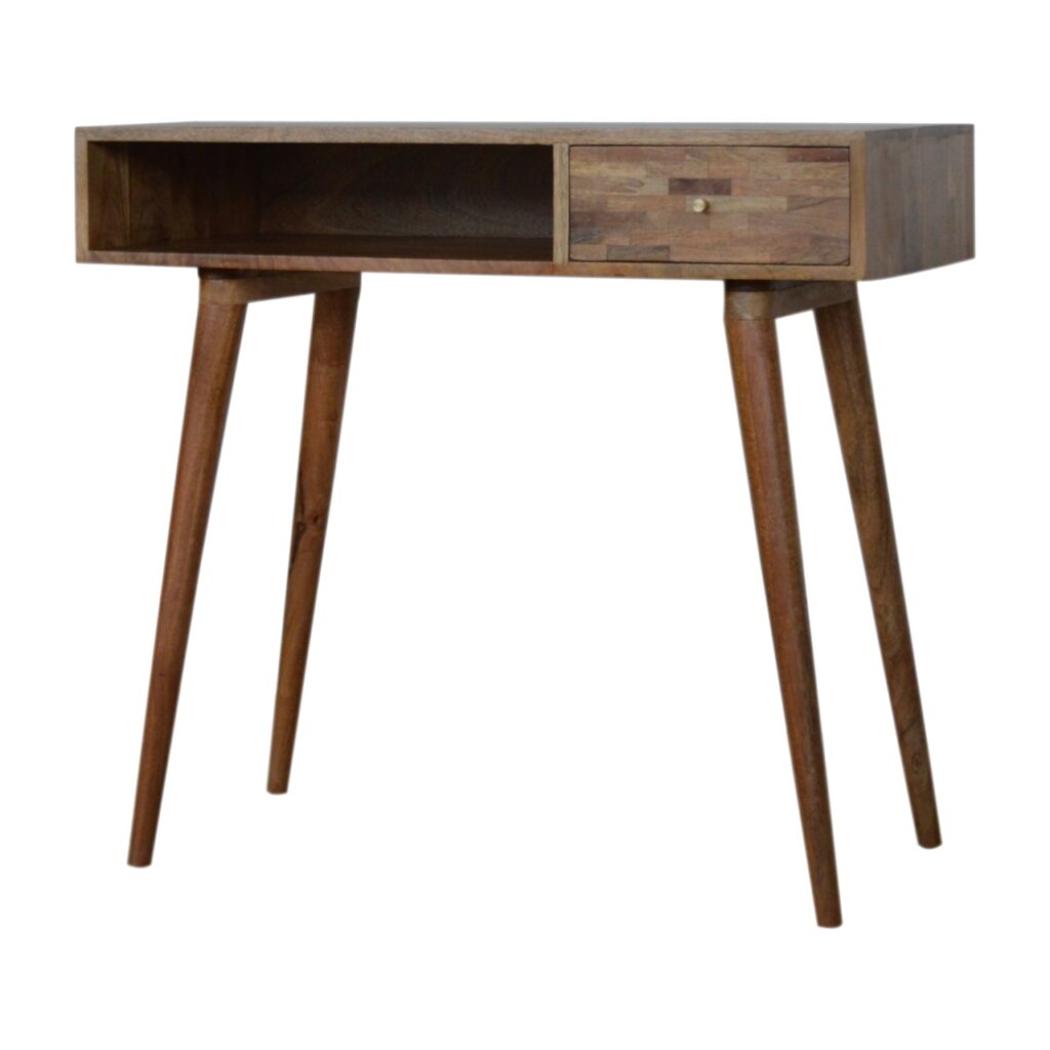 Mixed Oak-Inspired Writing Desk | Natural Mixed Tones | Home Office Furniture