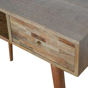 Mixed Oak-Inspired Writing Desk | Natural Mixed Tones | Home Office Furniture