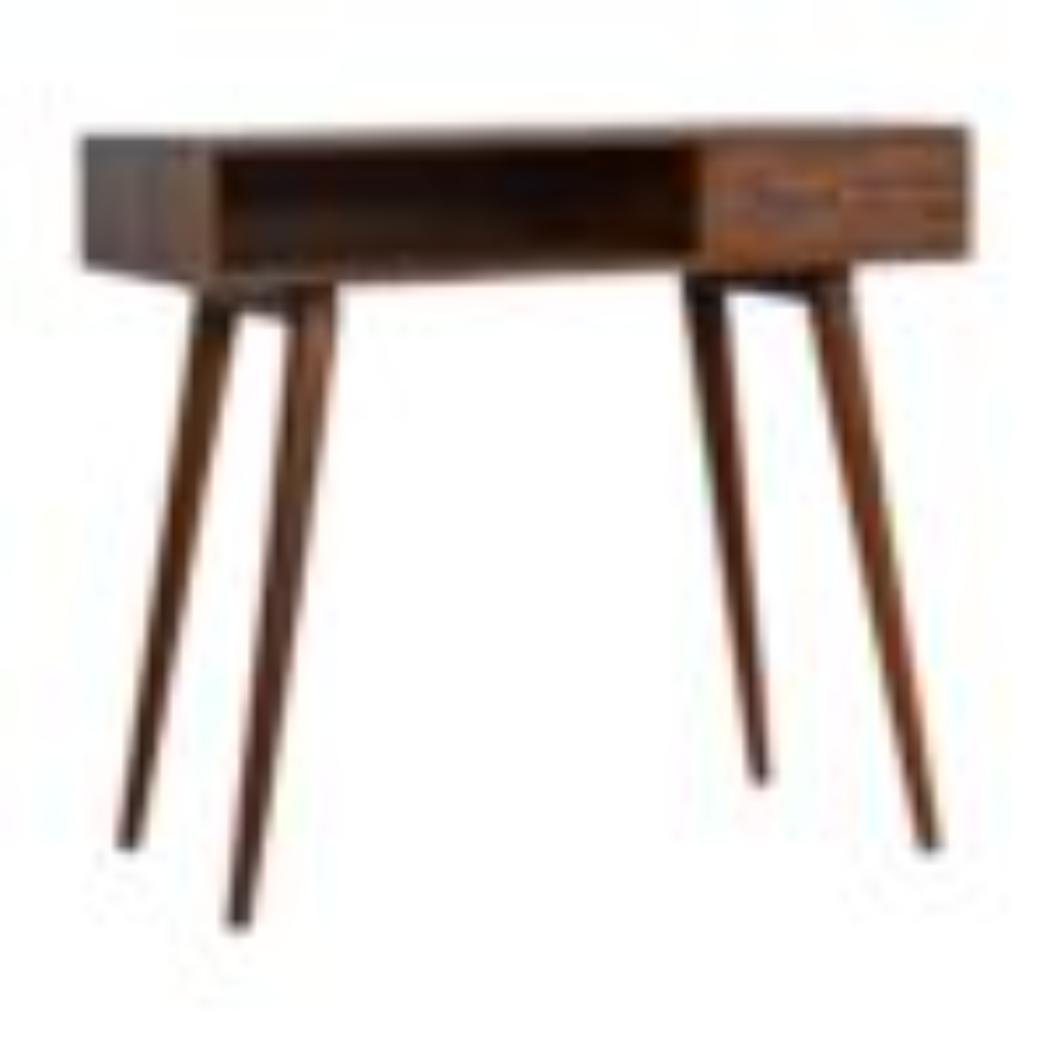 Mixed Writing Desk | Chestnut Finish | Practical Home Office Storage